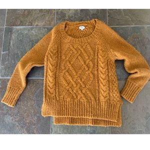 Wilfred Orange Cable Knit Alpaca/wool Blend Sweater Size  XS